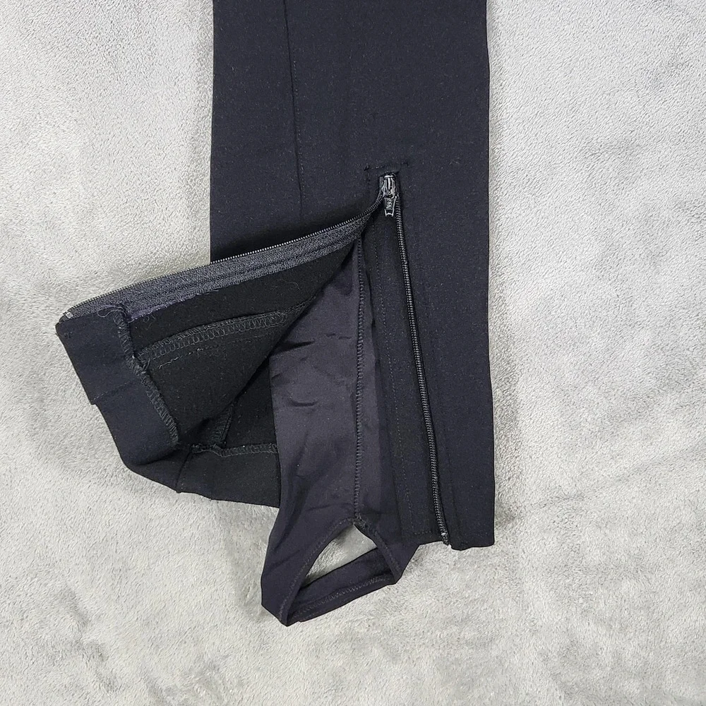 Vintage Polo Sport Ralph Lauren Snow Pants Mens 33x30 Black Stirrup Ski Zip Cuff